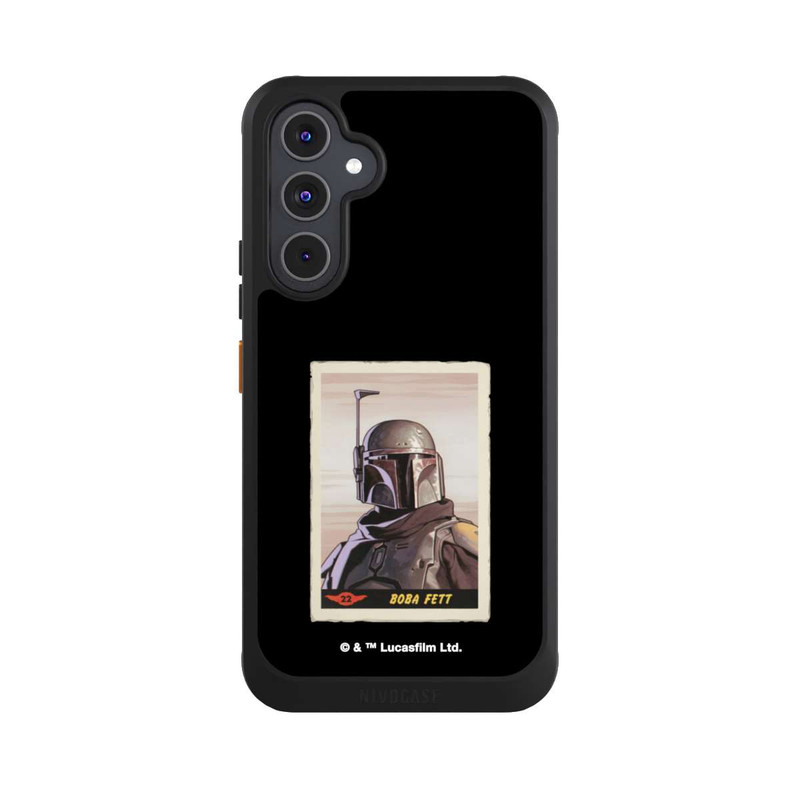 Galaxy A54 5G NIVOcore Boba Fett Badges Black Background