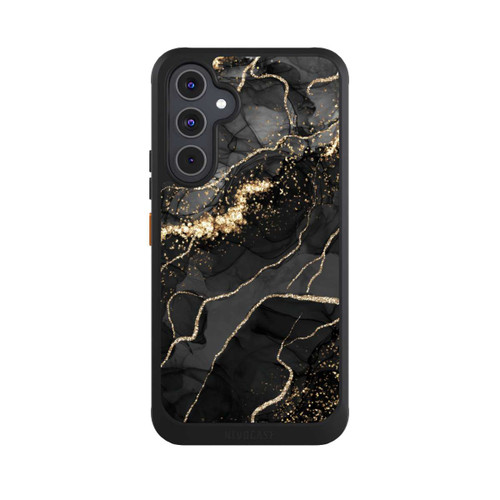 Samsung Galaxy A54 5G NIVOcore Look Spirales de Marbre Sombre &amp; Or