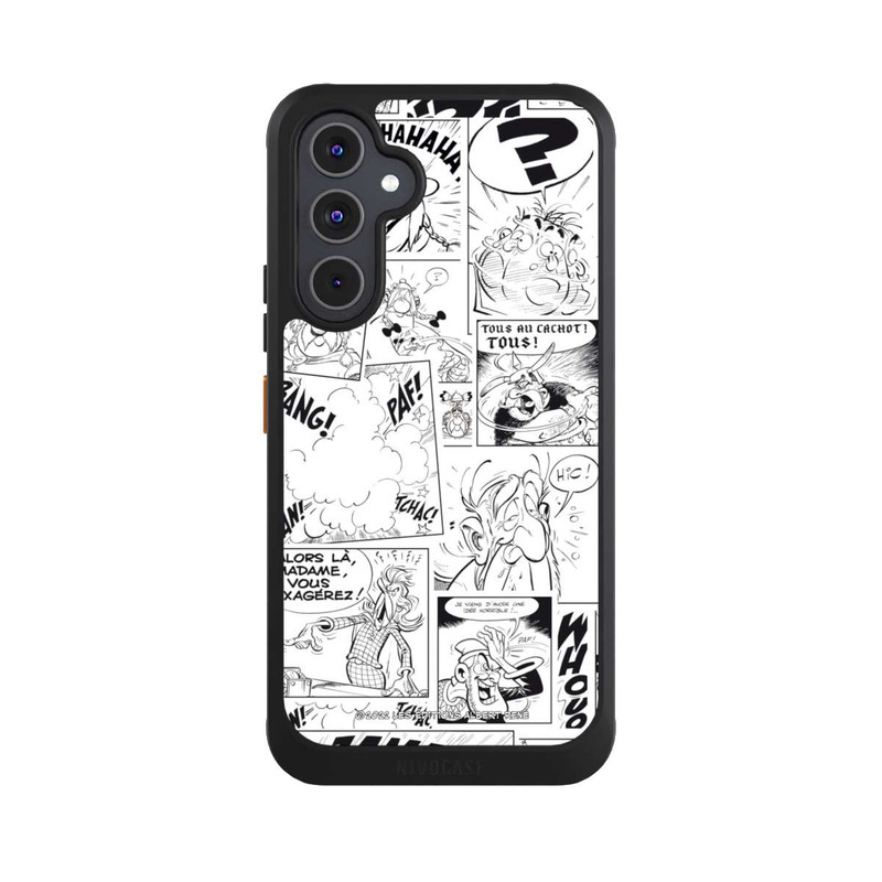 Galaxy A54 5G NIVOcore BD Astérix Blanc & Noir