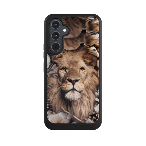 Samsung Galaxy A54 5G NIVOcore Löwe Blumenrahmen Beige