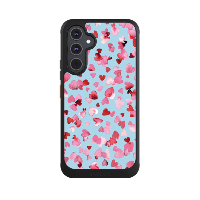 Galaxy A54 5G NIVOcore Saint Valentin Amour Coeurs Rose Bleu