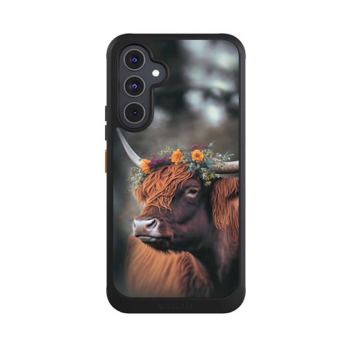 Samsung Galaxy A54 5G NIVOcore Hochland Rind mit Blumen mit KI