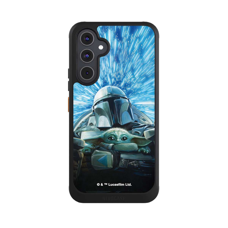 Galaxy A54 5G NIVOcore Grogu and Mando Flying Blue