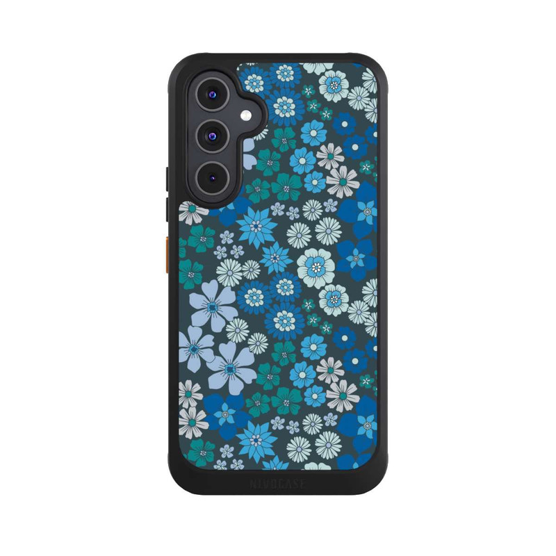 Galaxy A54 5G NIVOcore Blue Flowers DeinDesign