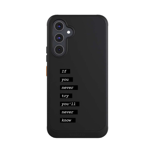 Samsung Galaxy A54 5G NIVOcore If You Try Black Transparent
