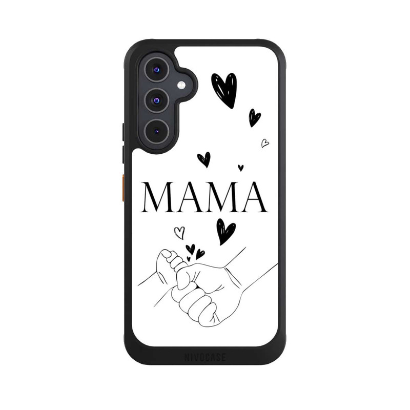 Galaxy A54 5G NIVOcore Muttertag Line Art Hände Schwarz Weiß