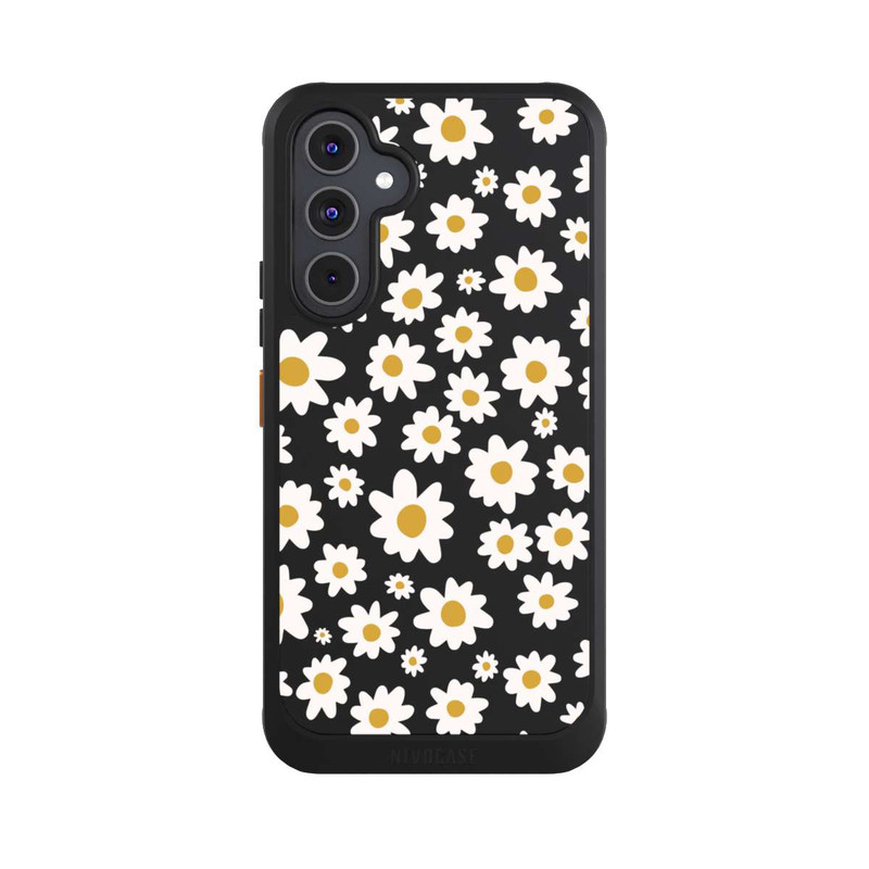 Galaxy A54 5G NIVOcore Daisy Flower Seamless Pattern Transparent