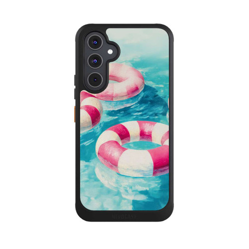 Samsung Galaxy A54 5G NIVOcore Gestreifte Schwimmringe im Pool