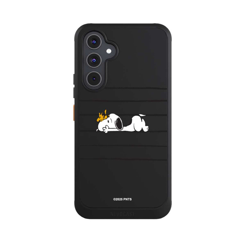 Galaxy A54 5G NIVOcore Snoopy Woodstock Streifen Peanuts Transparent