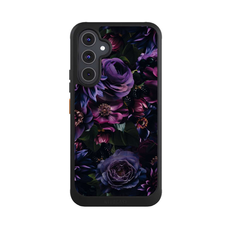 Galaxy A54 5G NIVOcore Dark Purple Flowers