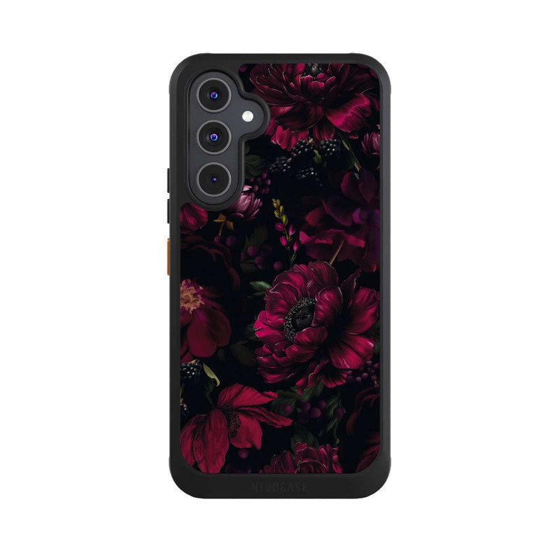 Galaxy A54 5G NIVOcore Dunkle Rote Blumen Liebe