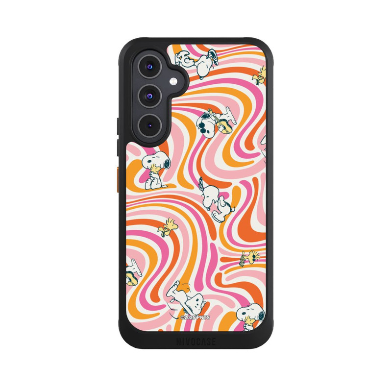 Galaxy A54 5G NIVOcore Peanuts Hippie Pattern Orange
