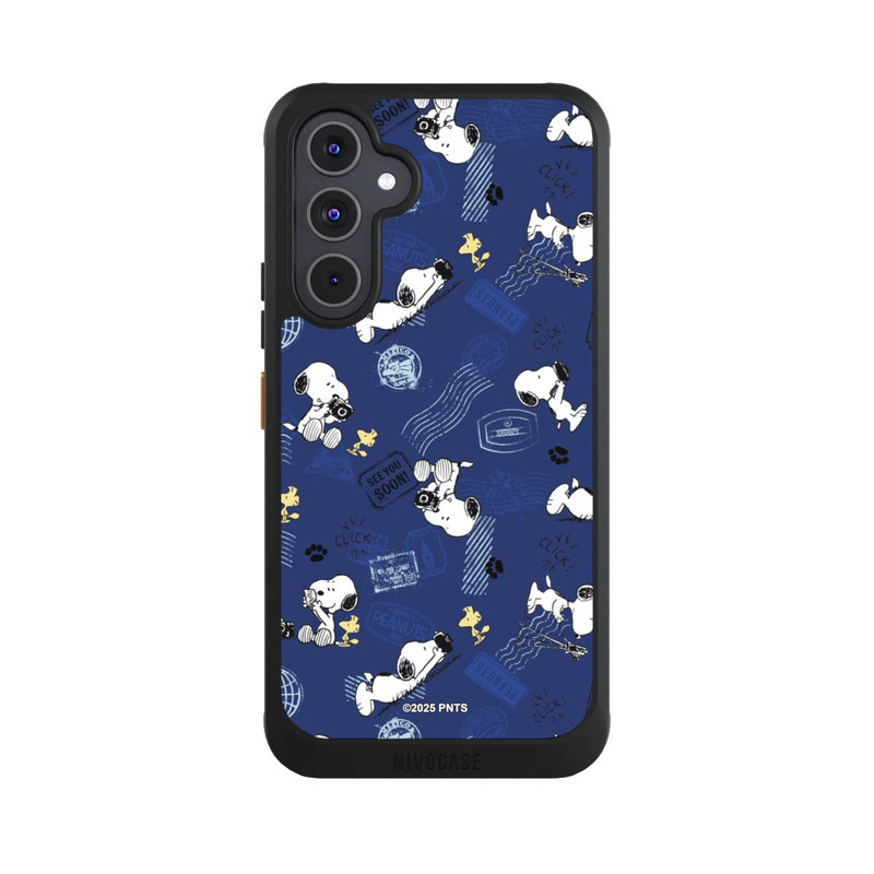 Galaxy A54 5G NIVOcore Peanuts Travel Stamps Pattern Blue