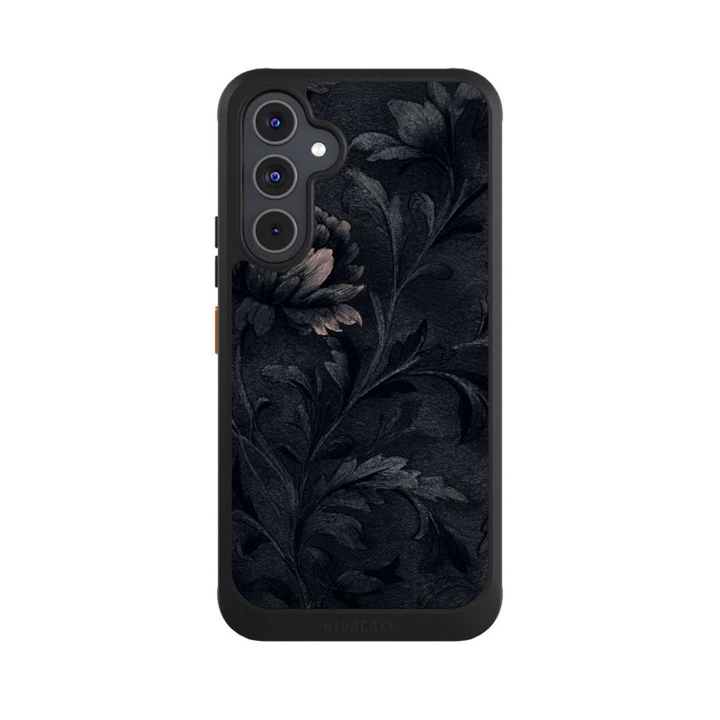 Galaxy A54 5G NIVOcore Dunkles Blumenmuster Vintage