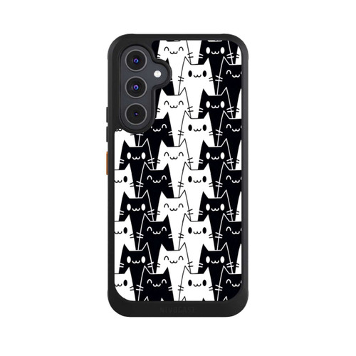 Samsung Galaxy A54 5G NIVOcore Katzentapete Schwarz Weiß