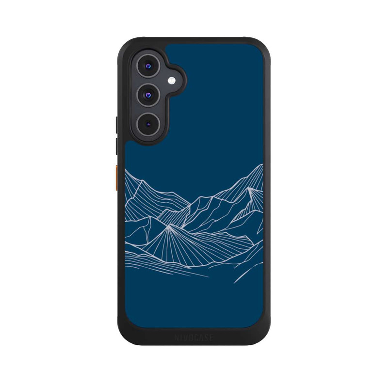Galaxy A54 5G NIVOcore Blue Mountain Contour Lines