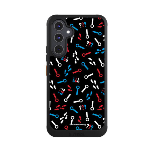 Samsung Galaxy A54 5G NIVOcore Drei Fragezeichen Detektiv Muster
