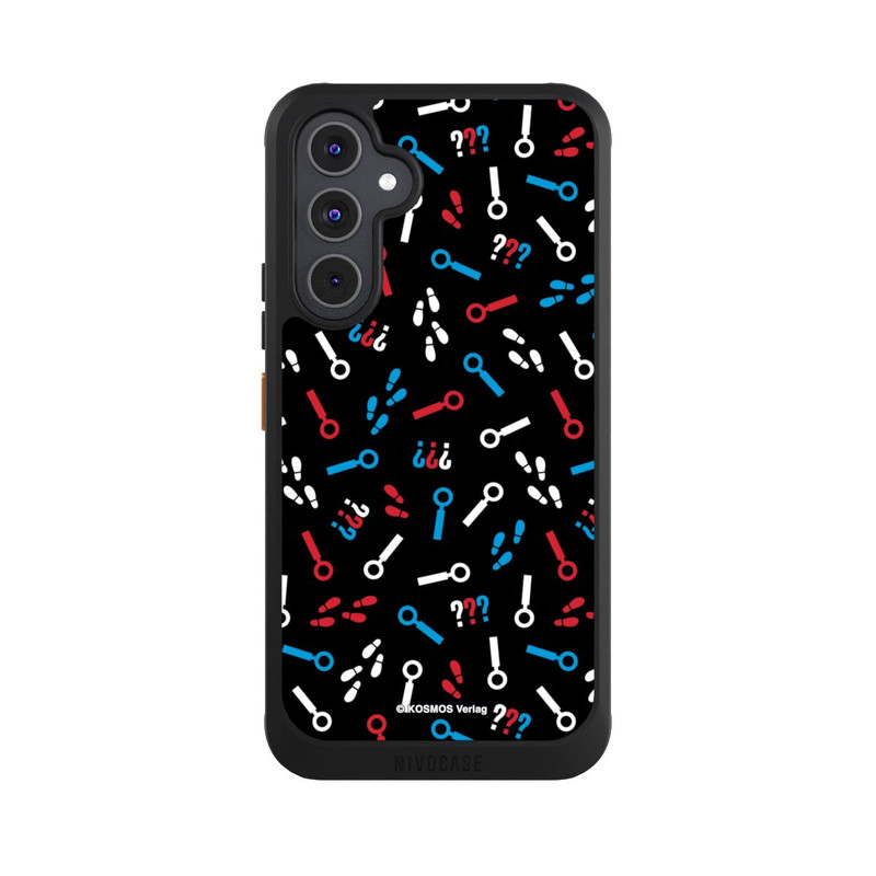 Galaxy A54 5G NIVOcore Drei Fragezeichen Detektiv Muster