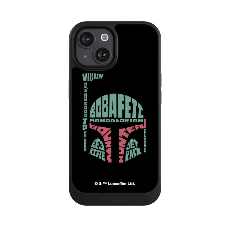 iPhone 15 NIVOcore Boba Fett Typo Grafisch