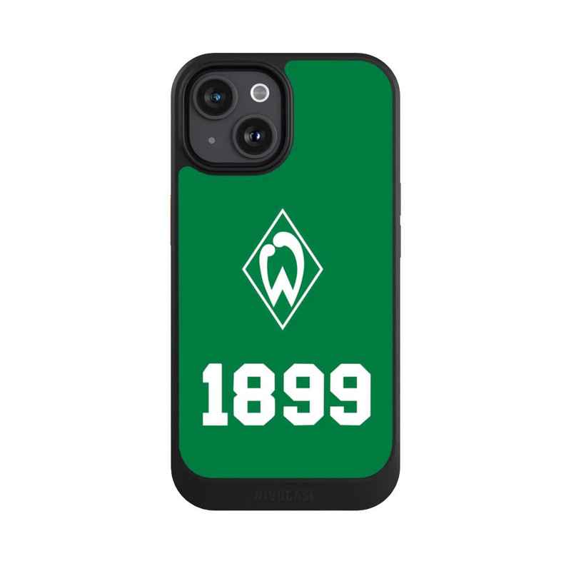 iPhone 15 NIVOcore 1899 Grün-Weiß Lebenslang Grün - Werder Bremen
