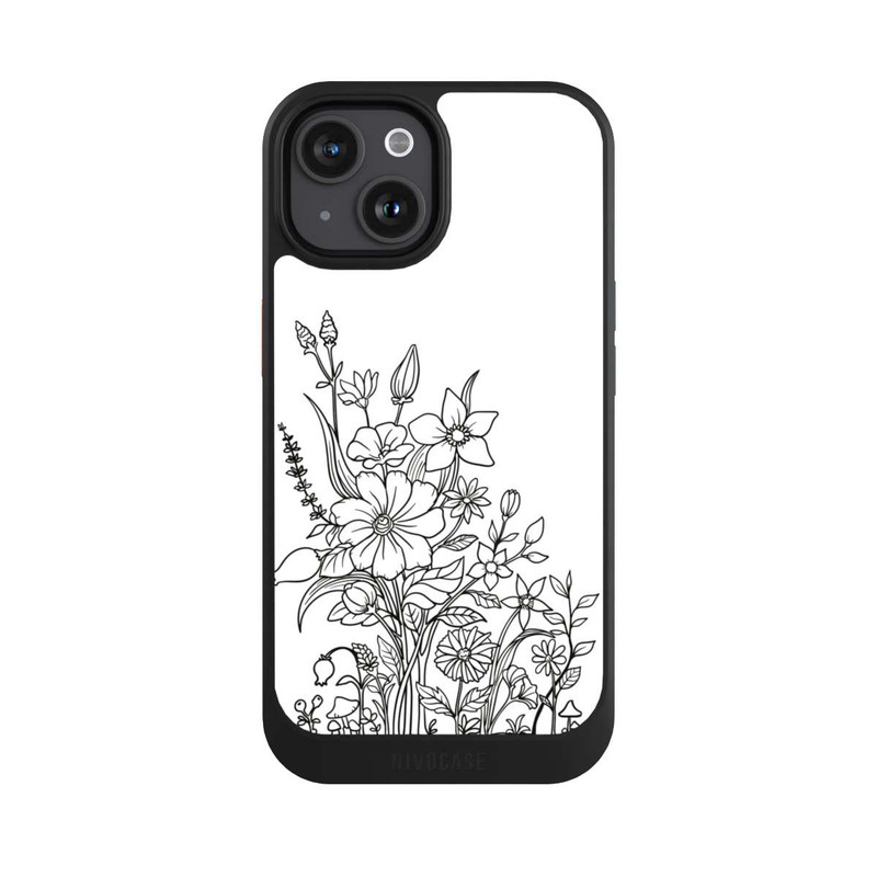 iPhone 15 NIVOcore Flowers Line Art