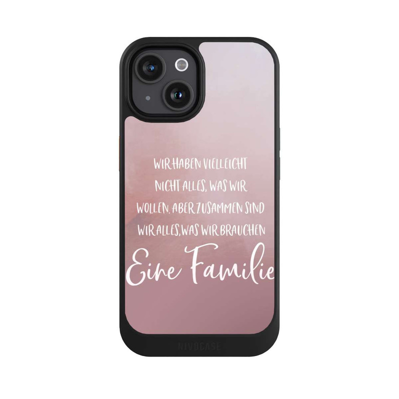 iPhone 15 NIVOcore Eine Familie Altrosa