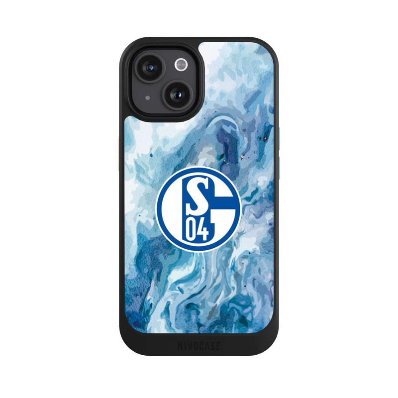 iPhone 15 NIVOcore Schalke 04 Flüssig Blau
