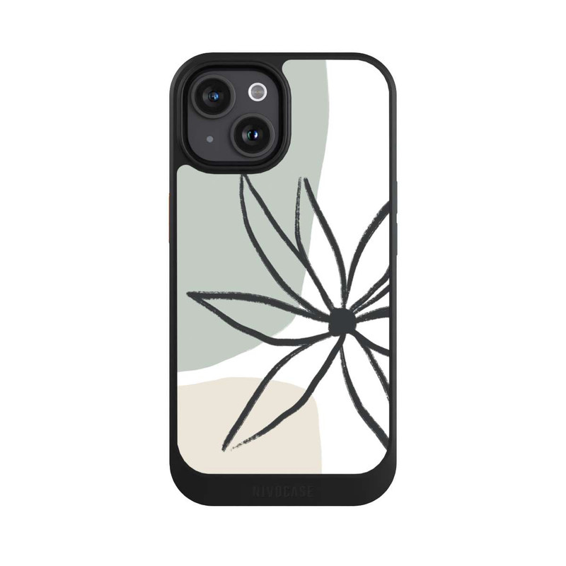 iPhone 15 NIVOcore Blume Minze und Sahne