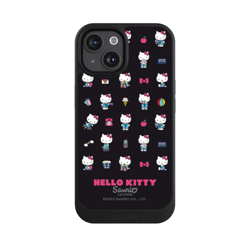 Apple iPhone 15 NIVOcore Hello Kitty 90s Schwarz