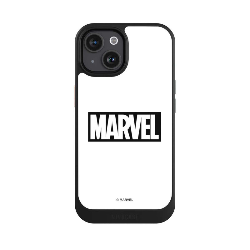 iPhone 15 NIVOcore Marvel Logo White