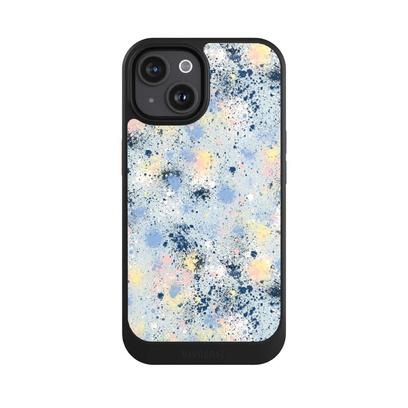 iPhone 15 NIVOcore Ink Dripping Dust Texture Blue
