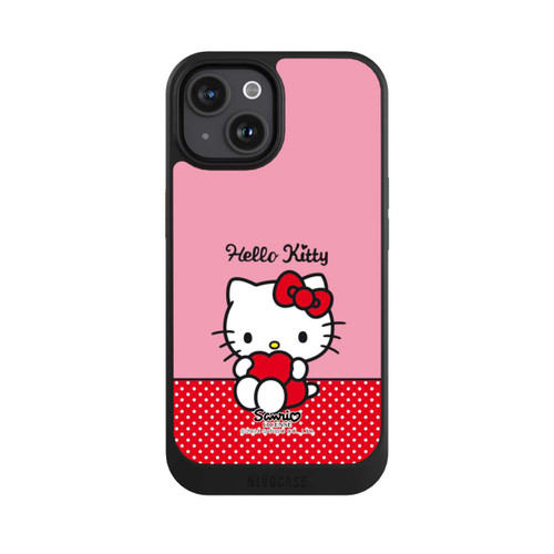 Apple iPhone 15 NIVOcore Hello Kitty sitzend mit Herz