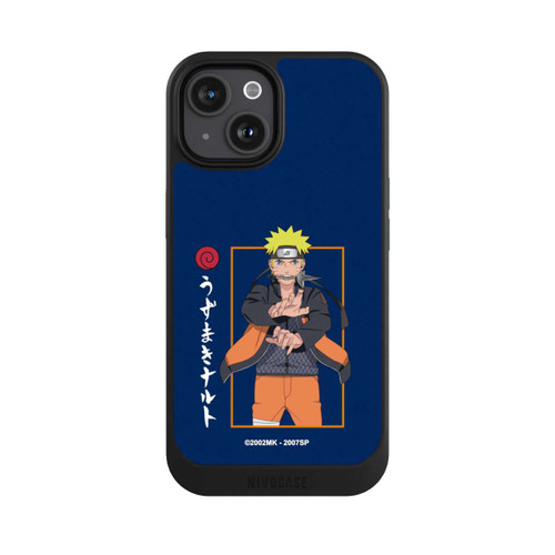 Apple iPhone 15 NIVOcore Naruto Kampfposition Blau