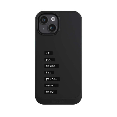 Apple iPhone 15 NIVOcore If You Try Black Transparent