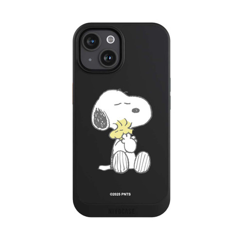Apple iPhone 15 NIVOcore Snoopy And Woodstock Cuddling transparent