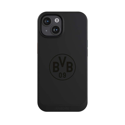 Apple iPhone 15 NIVOcore BVB Logo Schwarz Transparent