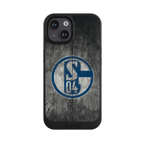 Apple iPhone 15 NIVOcore Schalke 04 Holz Look