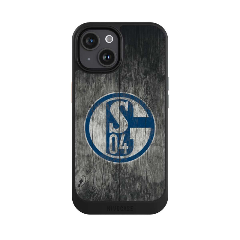 iPhone 15 NIVOcore Schalke 04 Holz Look