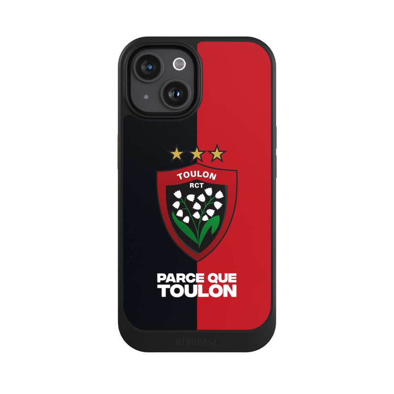 iPhone 15 NIVOcore RCT Logo Rouge Noir