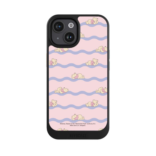 Apple iPhone 15 NIVOcore Winnie the Pooh Pink Waves