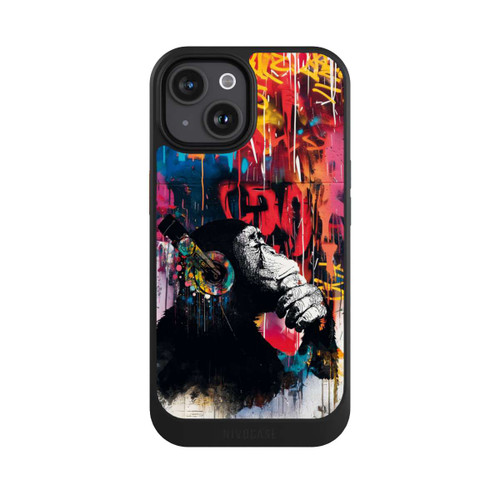 Apple iPhone 15 NIVOcore Chimp Blue Streetart