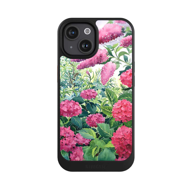 iPhone 15 NIVOcore Garden Hydrangeas and Buddleia by Christopher Ryland
