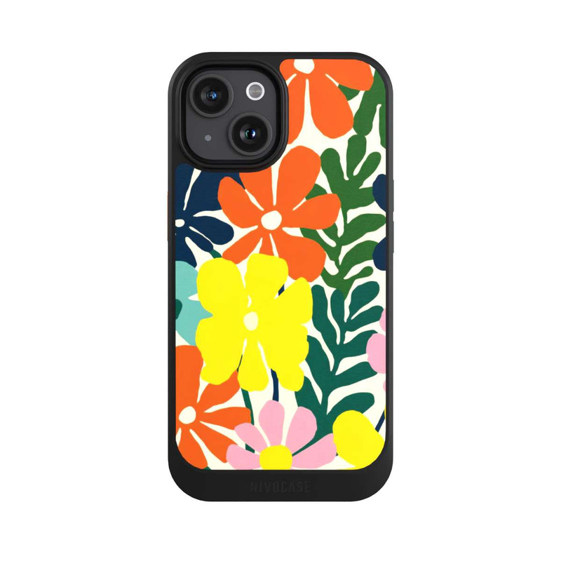 iPhone 15 NIVOcore Blumen Farbenpracht