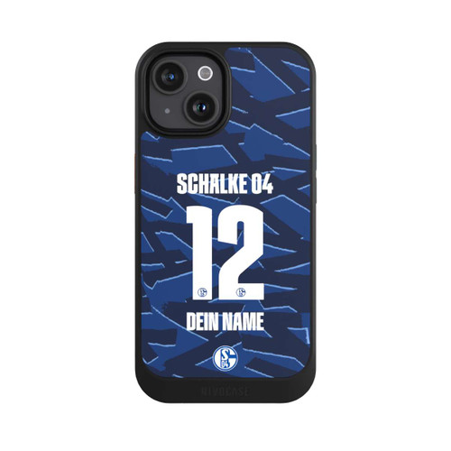 Apple iPhone 15 NIVOcore Schalke 04 Trikot Personalisierbar 25-26