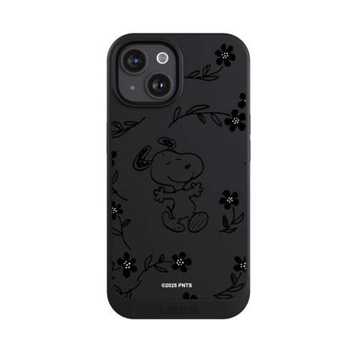 Apple iPhone 15 NIVOcore Snoopy und Flowers Transparent