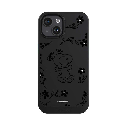 Apple iPhone 15 NIVOcore Snoopy und Flowers Transparent
