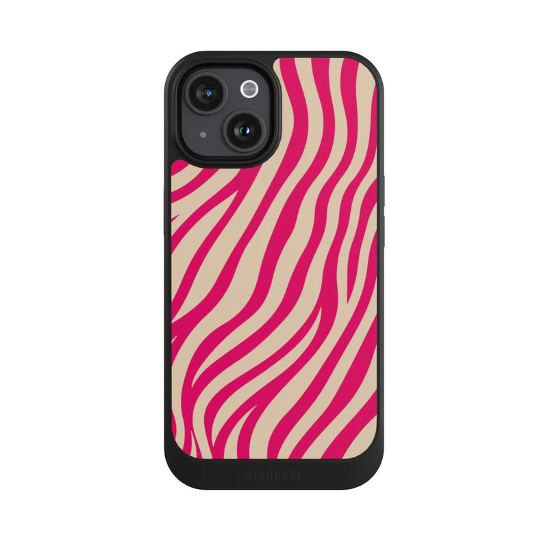 iPhone 15 NIVOcore Zebra Muster