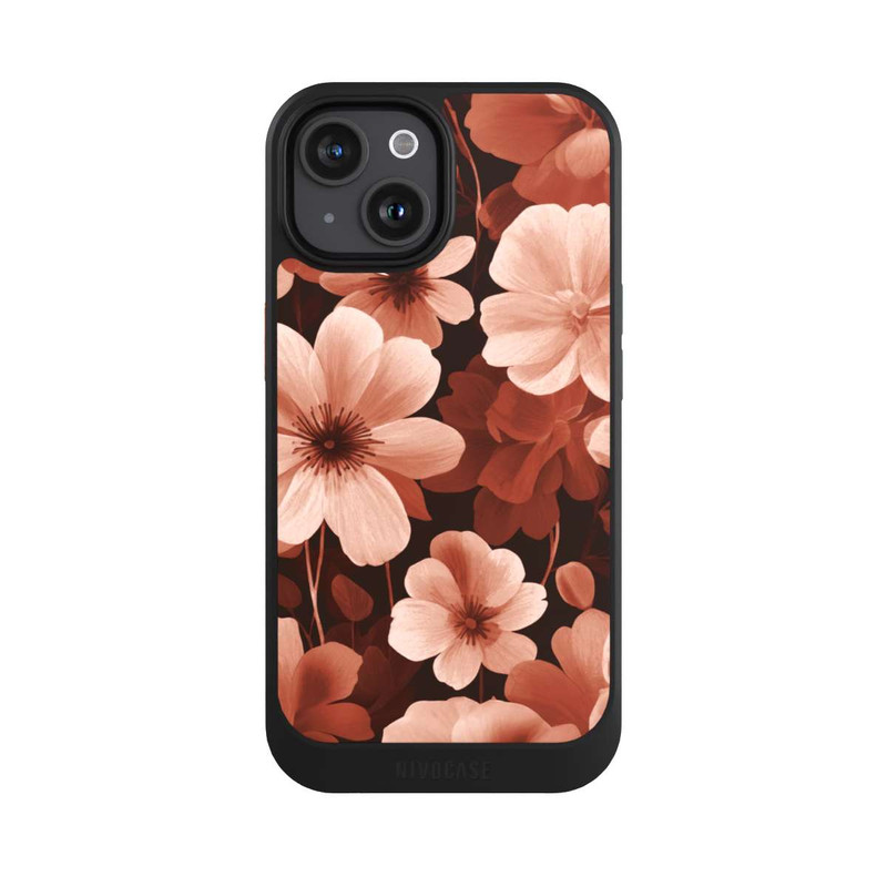 iPhone 15 NIVOcore Red Negative Flowers with AI