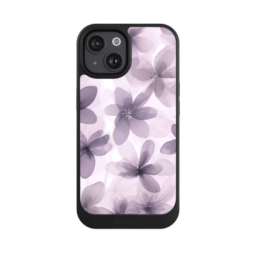 Apple iPhone 15 NIVOcore Fliederfarbenes Blumenmuster mit KI