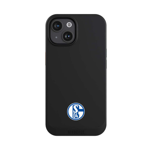 Apple iPhone 15 NIVOcore FC Schalke 04 Logo Klein Transparent